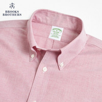 Brooks Brothers/布克兄弟男士2019秋新品修身免烫牛津纺休闲衬衫 6003-红色 L