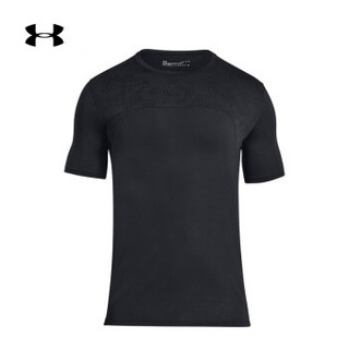 Under Armour 安德玛UA男子Microthread短袖T恤-1320836 黑色001 XL