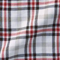 無印良品 MUJI 無印良品 男式 印度棉双层纱织 格子衬衫 红色 M