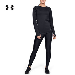 安德玛官方UA Doubleknit女子运动长袖T恤Under Armour1344531 黑色001 XL