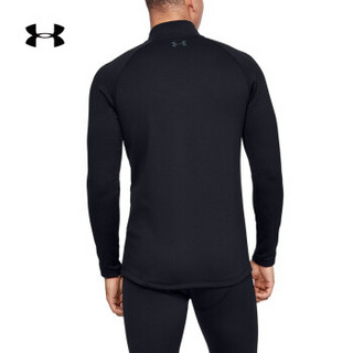 安德玛官方 UA Base 4.0 男子1/4拉链运动T恤 Under Armour-1343242 黑色001 S