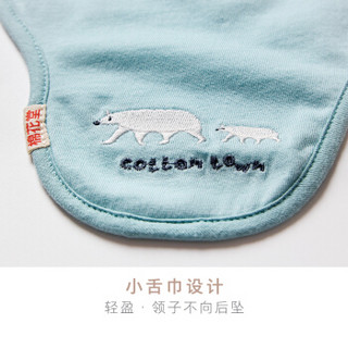 棉花堂婴儿吸汗巾儿童纯棉垫背巾宝宝幼儿园隔汗巾0-1-3岁(3件装) 组合一：小涴熊、小树、小熊；L码