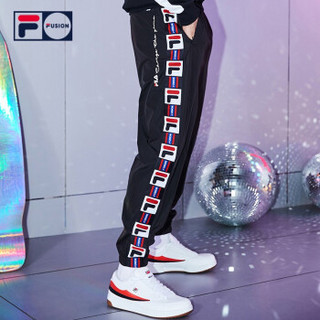 FILA（斐乐）男装2019 FUSION系列王源新年男春季新品束脚休闲长裤男 黑色-BK 165/76A/S