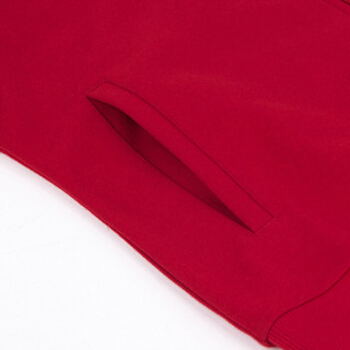 Kappa卡帕 串标情侣男女款运动卫衣休闲长袖开衫外套|K0852WK56D 女款 暗红色-557 M