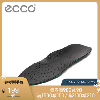 ECCO爱步鞋垫减震舒适 9059016 黑色905901600101 40