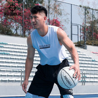 准者运动背心 健身背心 篮球服 健身球衣 2019新款夏季吸汗速干透气宽松运动服 无袖T恤 纯白色 3XL