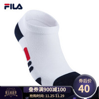 FILA 斐乐官方White Line 女子及膝袜 2019秋季新款时尚运动简约女袜 标准白A-WT XS