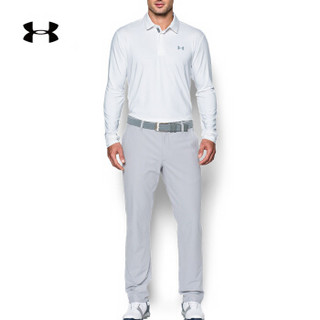 安德玛官方 UA Playoff 男子 运动长袖Polo衫 Under Armour-1285067 白色101 XL