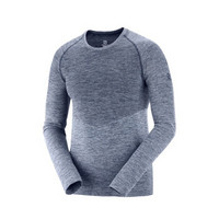 萨洛蒙（Salomon）男款长袖T恤ALLROAD SEAMLESS LS TEE 深蓝色C11759 M