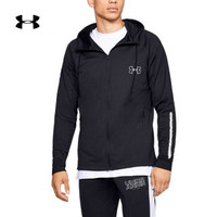 安德玛官方UA Baseline Tricot男子运动夹克 Under Armour-1326736 黑色001 L