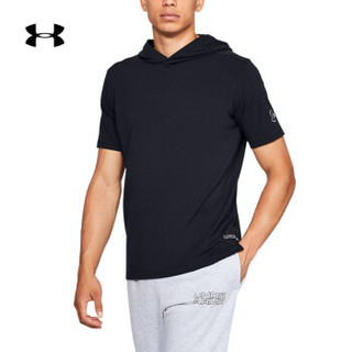 安德玛官方 UA Baseline 男子 短袖连帽T恤 Under Armour-1326735 黑色001 XXL