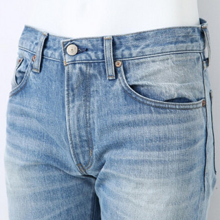 无印良品 MUJI 男式 日本牛仔布 标准裤 湛蓝色 34