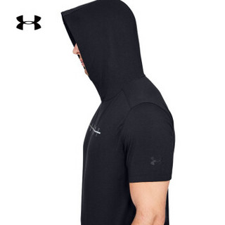 安德玛官方 UA 库里SC30男子 运动短袖连帽T恤 Under Armour-1326723 黑色001 L