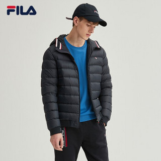 FILA 斐乐官方 男子羽绒服 2019冬季新款时尚运动梭织羽绒服 传奇蓝-NV 180/100A/XL