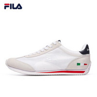 FILA 斐乐官方 WHITE系列男子复古跑鞋2019春季新款男鞋 标准白-WT 39