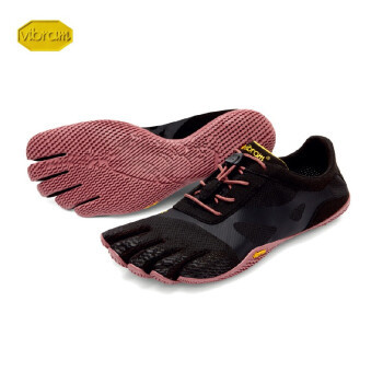 vibram 五指鞋男女情侣款夏 运动鞋赤足跑步鞋 KSO EVO新款五趾鞋 黑色玫瑰底18W0701 38