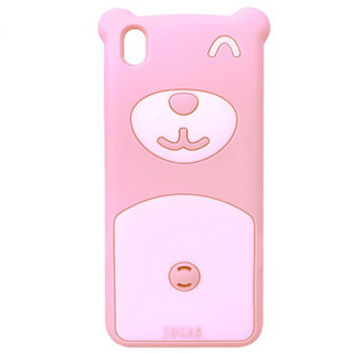 SUGAR 糖果口语学习魔方A100卡通手机壳套 粉色