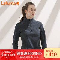 LAFUMA 乐飞叶女士户外徒步旅行轻便保暖套头内搭抓绒衣LFTS8CL80 松石蓝T2 38(165/84A)