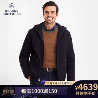Brooks Brothers/布克兄弟男士保暖灰鸭绒填充羽绒服外套夹克 4002-藏青色 M