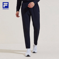 FILA ATHLETICS 斐乐 男子针织长裤 2019冬季新款专业运动训练裤 RD宝蓝-NV 175/84A/L