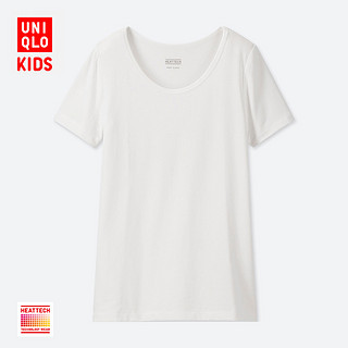 UNIQLO 优衣库 女童 HEATTECH U领T恤