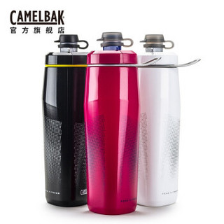 驼峰（CAMELBAK）挤压式健身水杯 便携运动水壶健身房瑜伽软水壶 单层双层骑行水杯 750ml单层-黑色/银色