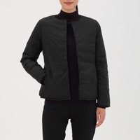 無印良品 MUJI 無印良品 女式 轻量法国羽绒便携式 无领夹克衫 黑色 XL