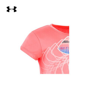 Under Armour 安德玛官方 UA女小童Grazer Logo运动短袖T恤-1343053 粉色819 6