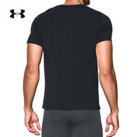 Under Armour 安德玛官方 UA男子Cotton短袖运动T恤2件套-1300000 黑色001 L