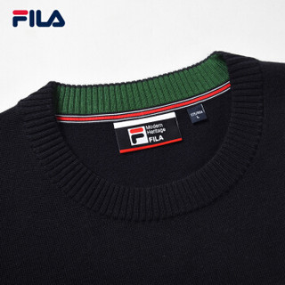 FILA 斐乐官方 男针织套头上衣 2019春季Mordern Heritage系列 白色-WT 185/104A/XXL