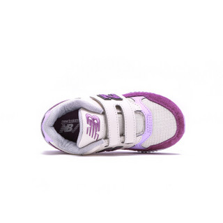 New Balance NB童鞋 530系列 男女童鞋中童复古儿童运动鞋 KV530SDP/米白/紫色 28.5码/17cm