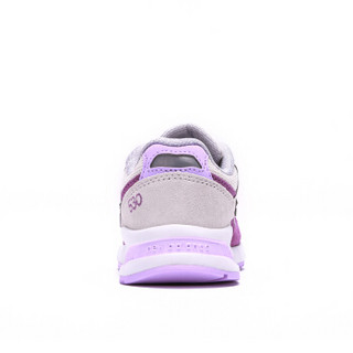 New Balance NB童鞋 530系列 男女童鞋中童复古儿童运动鞋 KV530SDP/米白/紫色 28.5码/17cm