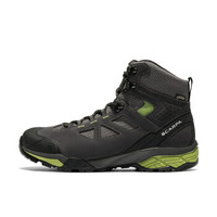 SCARPA 18年新品 春夏透气登山男鞋 ZG lite GTX零重力轻量版 高帮徒步户外鞋 深灰拼春绿 44