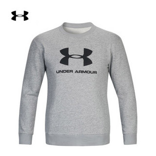 Under Armour 安德玛官方 UA男子 Basic Logo 圆领运动T恤-1347632 灰色035 M