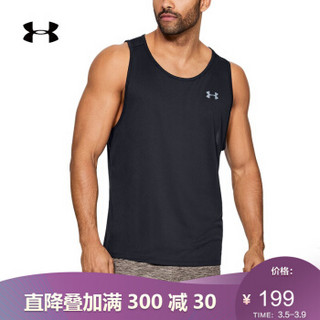 UNDER ARMOUR 安德玛 官方UA Tech 2.0男子运动背心Under Armour1328704 黑色001 L