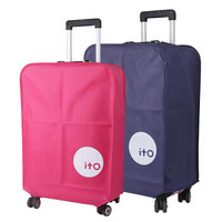 红凡 新款行李箱套加厚耐磨皮箱子套28寸拉杆旅行箱保护套防尘罩防水 玫红色 28寸 69x49.5x29cm