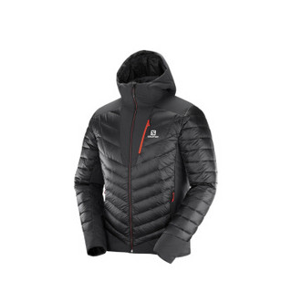 Salomon 萨洛蒙男款户外保暖羽绒服 800蓬X ALP DOWN HOODIE M 黑色400744 L