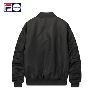 FILA（斐乐）2018 FUSION系列外套夹克男2018冬季新品运动休闲潮流棉服男 深黑-BK 175/96A/L