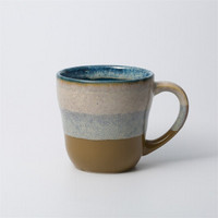 爱陶（AITO）日本原产进口马克杯Glaze works美浓烧陶瓷杯咖啡杯茶杯350ML 绿色