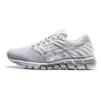 亚瑟士(ASICS)缓震透气跑鞋女运动鞋缓冲跑步鞋GEL-QUANTUM180 T6G7N-9601 白色/银色 37.5