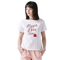 Kappa卡帕 女款运动短袖休闲T恤夏季半袖 2019款|K0922TD32D 漂白-001 M