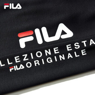 FILA 斐乐官方 男子九分裤 新品针织收口中长裤男裤 传奇蓝-NV 180/88A/XL