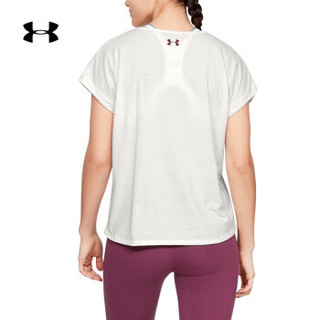 安德玛官方 UA Entwined 女子 运动圆领短袖T恤 Under Armour-1344691 白色112 L