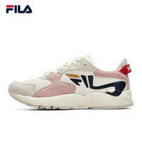 FILA 斐乐官方 MIND 女子复古跑鞋潮流 2019冬新款跑步鞋运动鞋女鞋 微白/银粉-WP 36.5