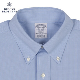 Brooks Brothers/布克兄弟男士免烫牛津纺Supima棉衬衫1000005631 4000-浅蓝色 16/34