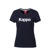 Kappa卡帕 女款运动短袖休闲T恤夏季半袖|K0822TD43 K0822TD43-888/深海蓝 S