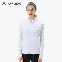 巍德(VAUDE)户外速干T恤女透气长袖弹力跑步运动速干衣登山服 VAUDE白 M