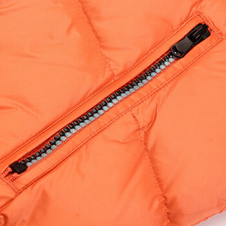 艾莱依女款韩版时尚短款轻薄羽绒服ERAL2053D 香橙色 L