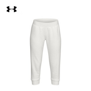 Under Armour 安德玛官方 UA女子 Rival Fleece 运动中裤-1317857 白色112 M