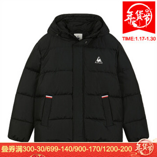 乐卡克保暖加厚时尚短款羽绒服男CBT-5832193 黑色 XXXL